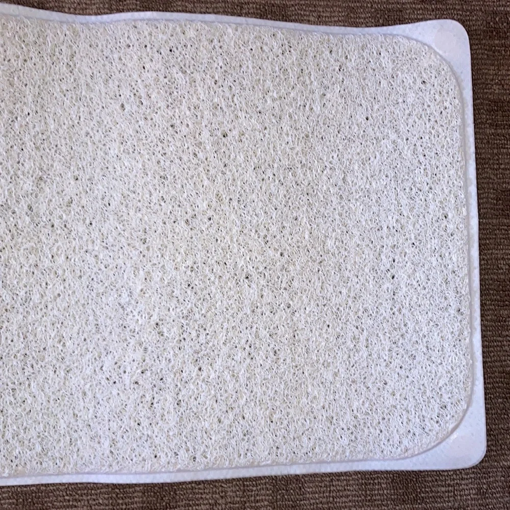 Anti Slip Bathtub Mat Off White Cream
